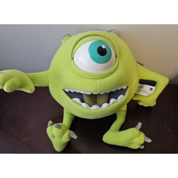 Disney Other - 2001 Hasbro 6" Disney‎ Monsters Inc Action Eye Mike Wazowski Animated Plush